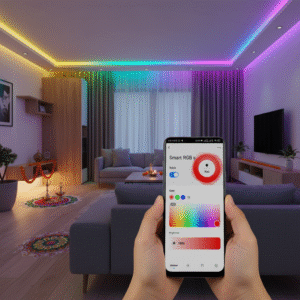 Smart LED Light Strips - Modern Festive Tech